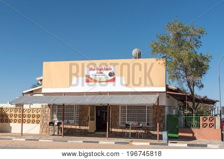 REHOBOTH NAMIBIA - JUNE 14 2017: A bakery and coffee shop in Rehoboth a town in the Hardap Region of Namibia