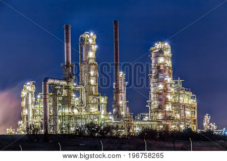 Chemical industry in the Leune works, Germany