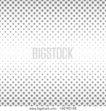 Monochrome star pattern - abstract vector background design from polygonal shapes