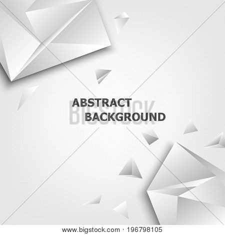 Triangle polygon design abstract background, stock vector