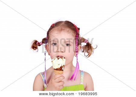 kid with ice  cream