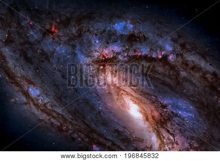 Messier 66 Is An Spiral Galaxy In The Constellation Leo.