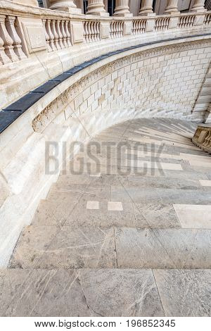 Ancient Staircase at Palais Longchamp in Marseille France
