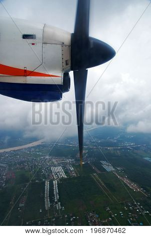 Aircraft Propeller, airplane propeller, airplane windows view