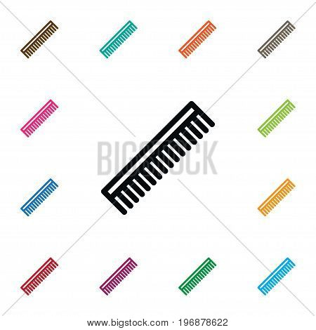 Barber Tool Vector Element Can Be Used For Hairbrush, Barber, Tool Design Concept.  Isolated Hairbrush Icon.