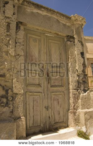 Eski ahşap eski kapı