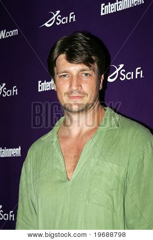 San Diego, ca 26. Juli: Schauspieler Nathan Fillion beachtet die jährlichen comic-Con international Scifi Chann