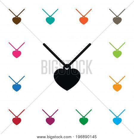 Choker Vector Element Can Be Used For Coulomb, Pendant, Choker Design Concept.  Isolated Necklace Icon.
