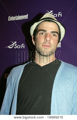 San Diego, ca 26. Juli: Schauspieler Zachary Quinto beachtet die jährlichen comic-Con international Scifi Chann