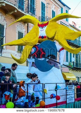 Hdr Carnival Celebrations In Loano