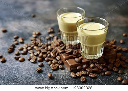 Homemade Chocolate Coffee Cream Liquor.