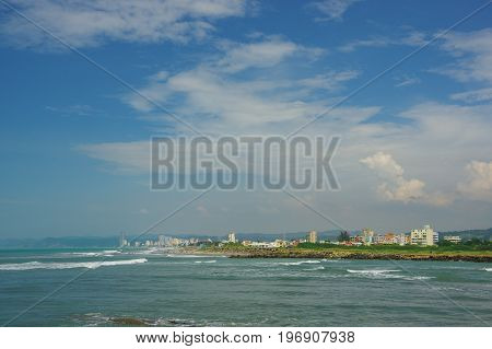 Beautiful coast at Same beach in atacamas, Ecuador.