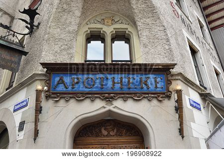 The Oldest Pharmacy In Lucerne, Switzerland