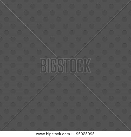 Seamless cutout circle pattern texture background - spatial repeating geometrical vector graphic with shadow effect