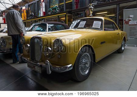 BERLIN - MAY 10 2015: British sports saloon Alvis TD 21 Mk I 1960. 28th Berlin-Brandenburg Oldtimer Day