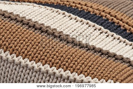 Close-up On The Texture In Wool