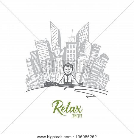 Relax Concept Hand Vector Photo Free Trial Bigstock