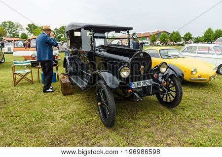 PAAREN IM GLIEN GERMANY - MAY 23 2015: Vintage car Durant Star 1923. The oldtimer show in MAFZ.