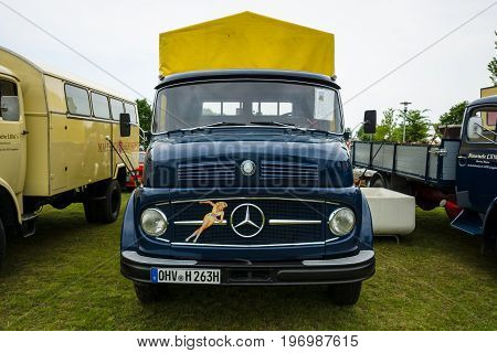 PAAREN IM GLIEN GERMANY - MAY 23 2015: Truck Daimler-Benz L323 1963. The oldtimer show in MAFZ.