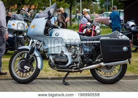 PAAREN IM GLIEN GERMANY - MAY 23 2015: Motorbike BMW R100RS. The oldtimer show in MAFZ.