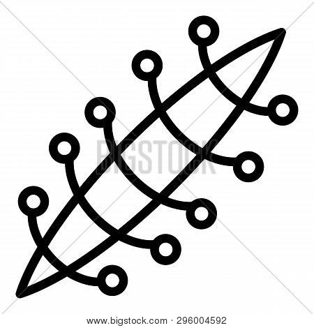 Suture Icon. Outline Suture Vector Icon For Web Design Isolated On White Background
