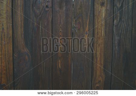 Background Of Flaky Wood. Wooden Panels With Aged Flaky Surface