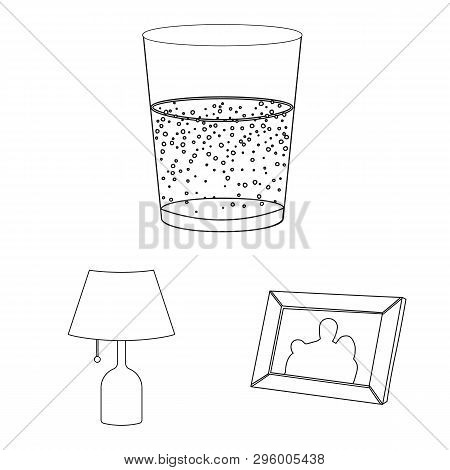 Vector Illustration Of Dreams And Night Icon. Set Of Dreams And Bedroom Vector Icon For Stock.