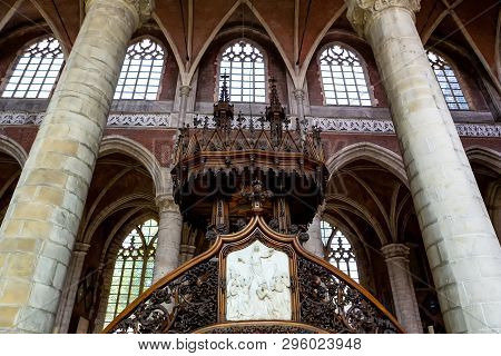 Interiors Of Saint Michael Cathedral, Ghent, Belgium