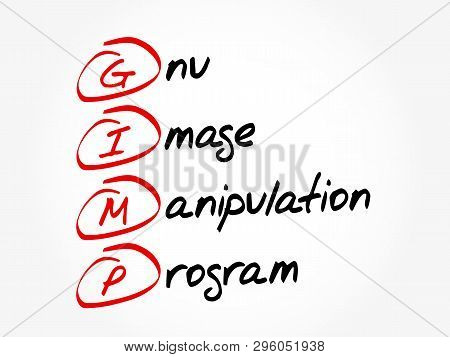 Gimp - Gnu Image Manipulation Program Acronym, Concept Background