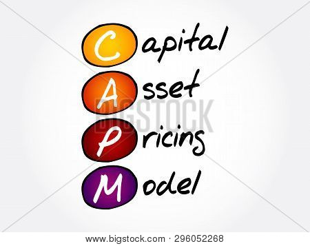 Capm - Capital Asset Pricing Model Acronym, Business Concept Background