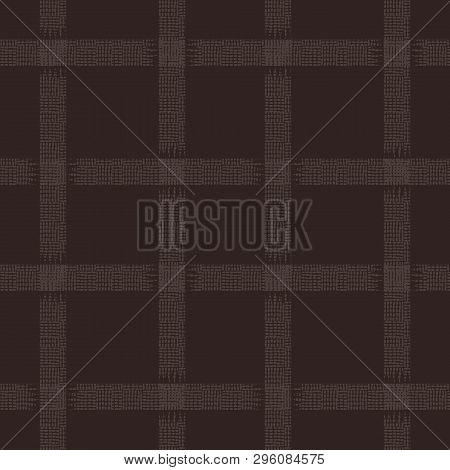 Weave Basket Or Fence Square Grid Design Background Texture. Fully Editable Vector Texture.