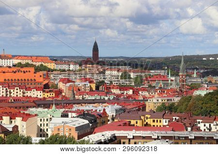 Gothenburg, Sweden - Urban Cityscape With Olivedal And Masthugget Districts.