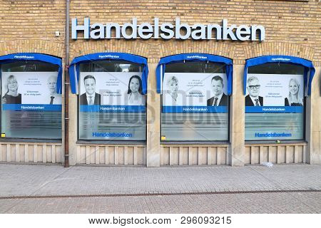 Jonkoping, Sweden - August 25, 2018: Handelsbanken Bank In Jonkoping, Sweden. It Is One Of Largest B