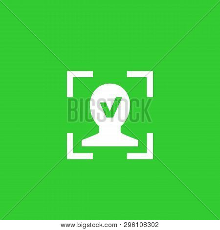 Face Recognition, Scanning Icon, Eps 10 File, Easy To Edit