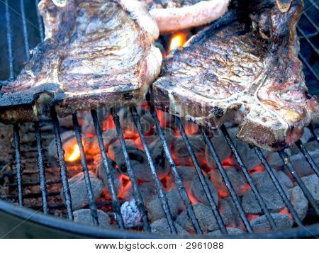 Főzés a grill T-Bone