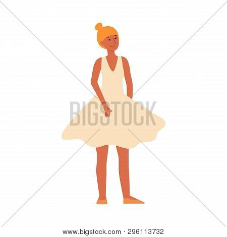 Dancer Or Ordinary Woman For Female Diversity Illustration Flat Vector Isolated On White.