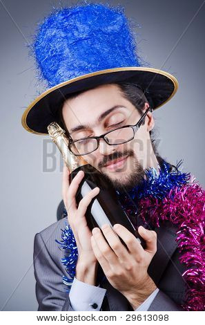 Zauberer in der Business-Anzug