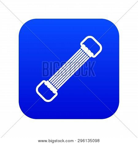 Sports Stretchable Belt Icon Digital Blue For Any Design Isolated On White Illustration