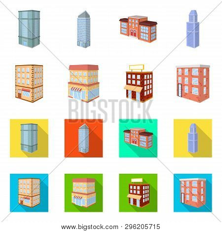Vector Illustration Of Construction And Building Icon. Set Of Construction And Estate Vector Icon Fo