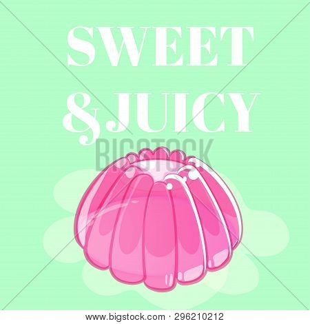 Cartoon Style Set Of Colorful Jelly. Vector Game Elements.