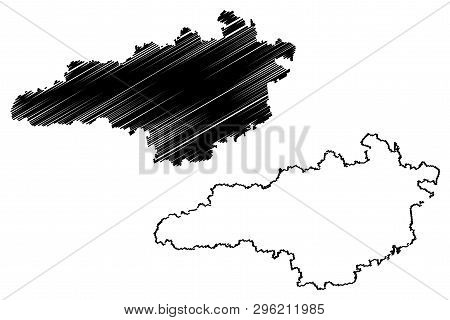 Kirovohrad Oblast (administrative Divisions Of Ukraine, Oblasts Of Ukraine) Map Vector Illustration,