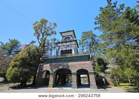Historical Building Oyama Shrine Gate Kanazawa Japan