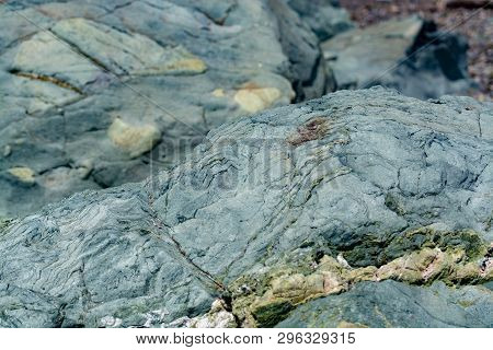 Background With Green Mineral Rock Close Up, Gemstone Texture, Olivine, Amazonite, Amphibolite