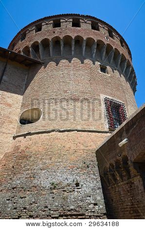 สฟอร์ซาของปราสาท Dozza Emilia-Romagna อิตาลี