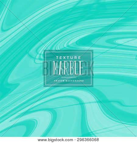 Abstract Turqoise Liquid Marble Pattern Vector Illustration