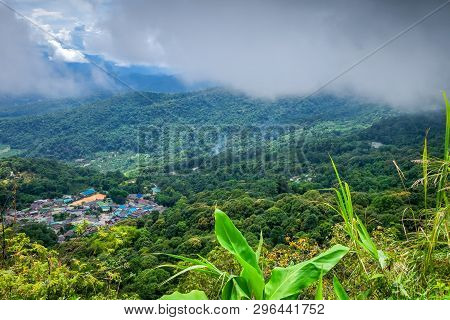 Doi Pui Mong Hill Tribe Village Landscape, Chiang Mai, Thailand