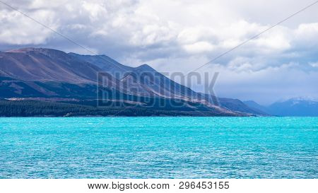 An image of the turquoise Lake Tekapo in New Zealand