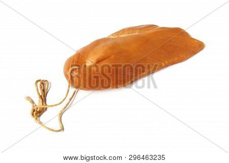 Basturma Close Up Isolated On White Background
