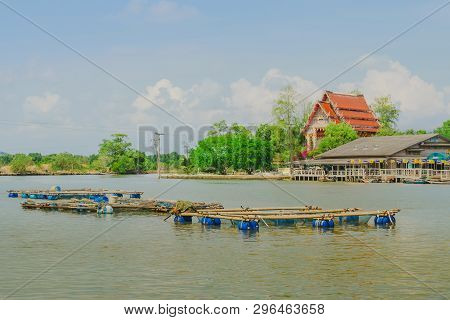Chanthaburi, Thailand: April 15, 2019 Scenery Of Fishing Village (the No-land Village) On April 15,2