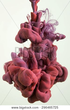 Colorful Ink Drops In Water